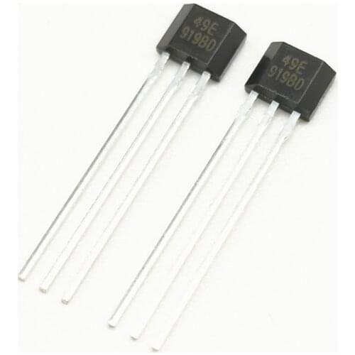 30PCS-1000PCS 100% New Hall element 49E OH49E SS49E linear Hall switch