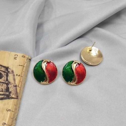 American jewelry earrings fashion trendy fashionable enamel drop glaze pin Earrings female d96