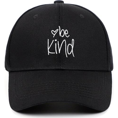 Be kind baseball cap hip hop casual cotton embroidery love snapback hat outdoor sports dad hat bone drop shipping