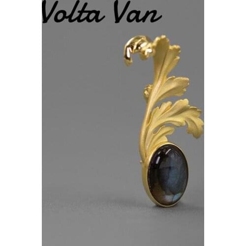 Volta Van 2021 New Women Brooches 925 Sterling Silver Pins Fine Jewelry Leaves Luxury Anniversary Classic Elegant Silver Brooch