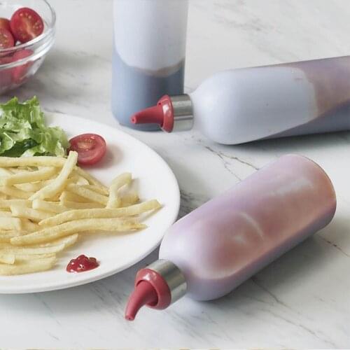 450ml Condiment Bottles Dispenser Cooking Tool Squeeze Bottle BBQ Barbecue Tools Kitchen Accessories Plastic Jam Sauce Bottles
