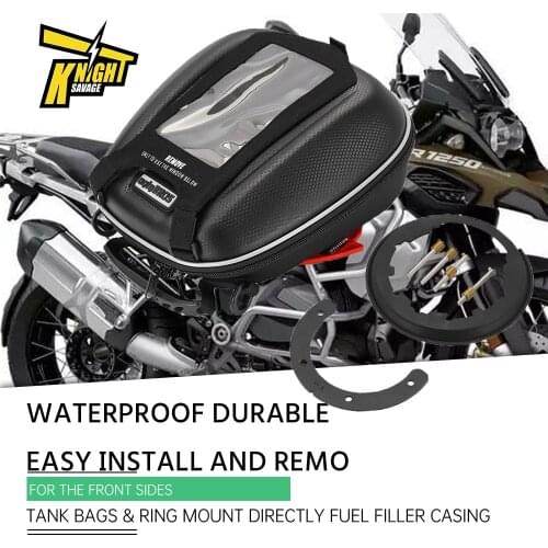 For BMW R1250 R1200 F850 GS R1200R R1250R RS RT Motorcycle Waterproof Saddle Tank Bags & Ring Mount Directly Fuel Filler Casing