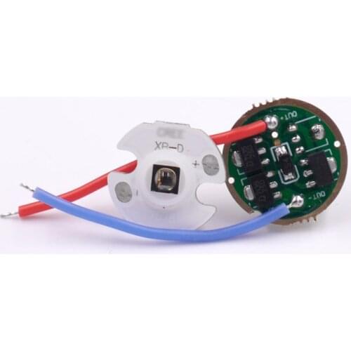 IR 850nm 5W SFH 4715AS IR 940nm 5W SFH 4725AS LED emitter aluminum plate with 17mm 4*AMC7135 1400mAh 1mode driver board