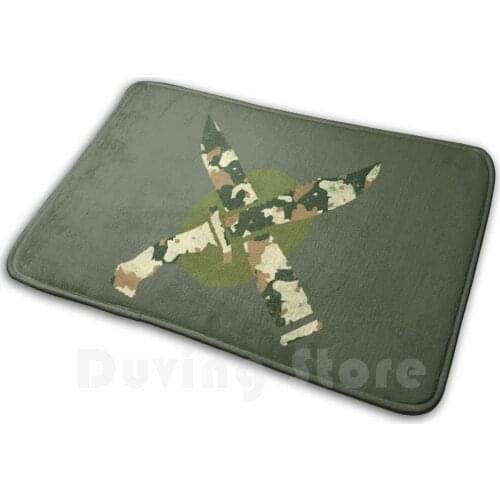 Soldier Knife Carpet Mat Rug Cushion Soft Knife Soldier Military Army Combat War Gun Navy Rifle Skull Weapon Dark