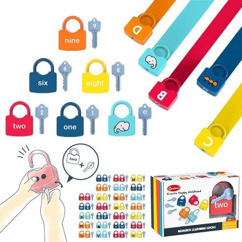 Montessori Alphanumeric Matching Game Early Educational Toys Animal Alphanumeric Matching Unlock Fun Game Toys Gifts