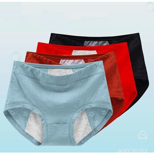 Leak Proof Menstrual Period Panties Women Underwear Physiological Pants Four-layer Bamboo Fiber Leakproof Women Period Underwear