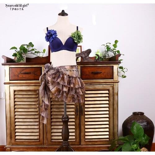 New Sexy Women Performance MeshTribal Belly Overskirt Hip Scarf Belt Dancing Costumes BLL111