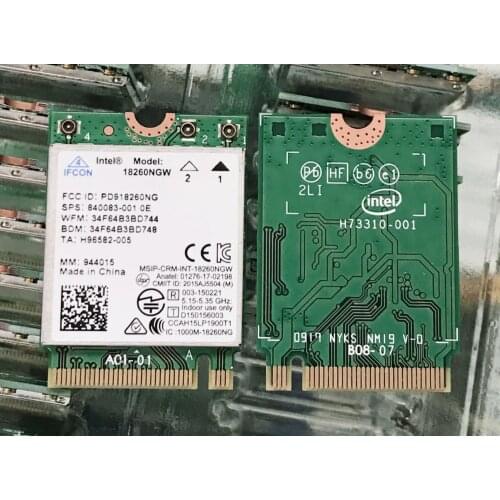 SSEA wholesale New Card For Intel Tri-Band Wireless-AC 18260 18260NGW WLAN WiFi 802.11ad + 802.11ac 2x2+Bluetooth 4.1+WiGig