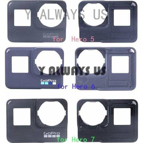 Original front board for Gopro hero 5/6/7 Front Panel Cover Faceplate repair front door spare part for Gopro 5/6/7 front cover