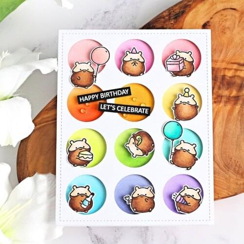 Squirrels Cutting Dies And Corresponding Silicone Stamps For DIY Scrapbooking Photo Album Paper Card Making Decoration Craft