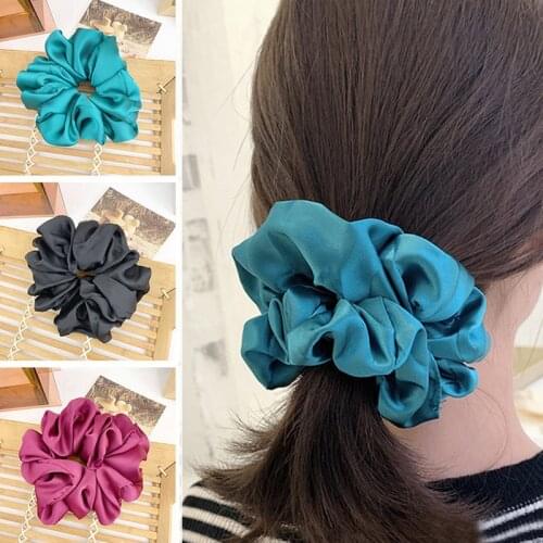 Oversize Scrunchie Women Girls Elastic Hair Rubber Bands Accessories Gum For Women Tie Hair Ring Rope Ponytail Holder Headdress