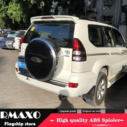 For Toyota land cruiser prado Spoiler for FJ120 for FJ120 High Quality ABS Material Car Rear Wing Primer Color Rear Spoiler