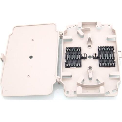 10PCS 12cores FTTH fiber optic splice tray ABS material Use Fiber Optic Termination Box Fiber covered wire cable Free shipping