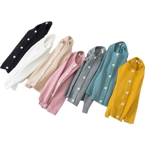 High Quality Girls Cardigan Baby Children Knitted Cardigan Sweater Boys Girls Candy Color Clothing Kids Spring Autumn Outer Wear