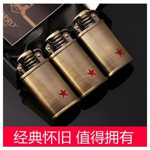 Zorro Original Vintage Kerosene Grinding Wheel Pure Copper Windproof Lighter Gift