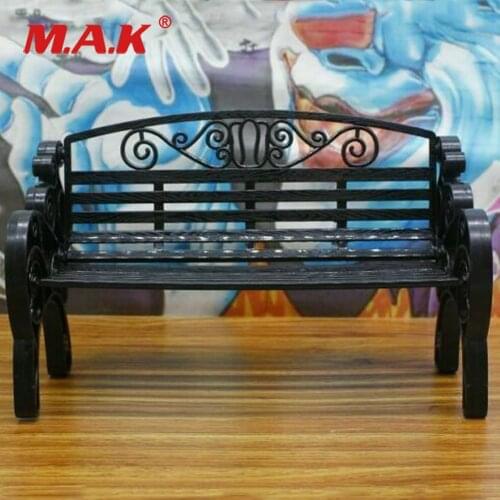 1/6 Retro Chair Bench Recliner Scene Props Black Fit 12" Action Figure Doll Toys