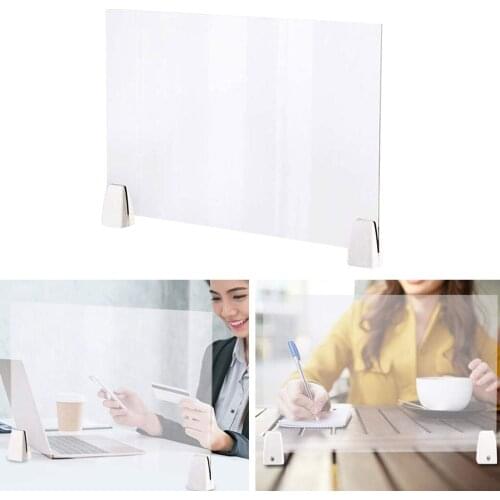 1pc Office Sneeze Guard Screen Acrylic Counter Barrier Fit For Nail Salon