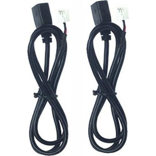 2pcst 4Pin+6Pin Connector USB cable for Car Radio Stereo 1M USB Cable USB Adapter