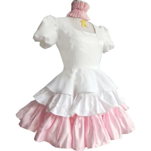 2017 Anime Card Captor Sakura white Cosplay Costume Full Set Any Size