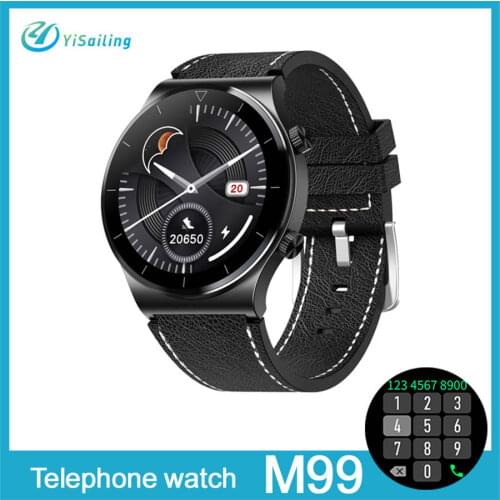 2021 New M99 Smart Watch Custom Dial Bluetooth Call Heart Rate Blood Pressure Monitoring Waterproof Smart Watch 7 Days Work Time