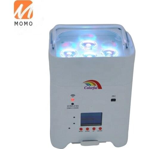 6*18W RGBWA UV Battery Powered Wireless LED Stage Light