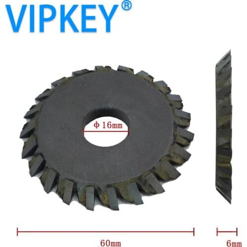 60*16*6mm coarse tooth key cutting blade with tungsten steel 22T cutter