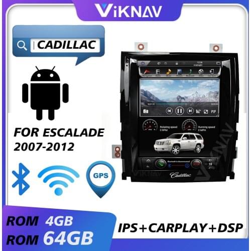 Car gps navigation multimedia player for cadillac escalade 2007-2012 android radio car audio head unit hd touch screen autoradio