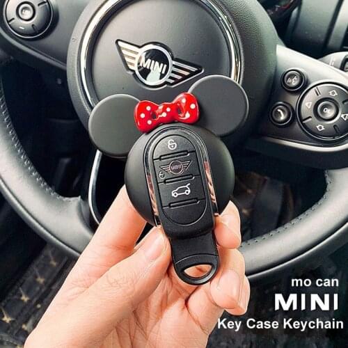 ABS Car Key Case Keychain Holder Smart Remote Fobs Protector Cover Lovely Replace Shell For BMW Mini Cooper F54 F55 F56 F57 F60