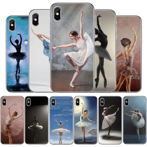 Ballet Girl Silicone phone case For iphone 12 11Pro Max 11 XR XS Max X 8 7 6 6S Plus 5 5S SE 2020 Back Cover Shell