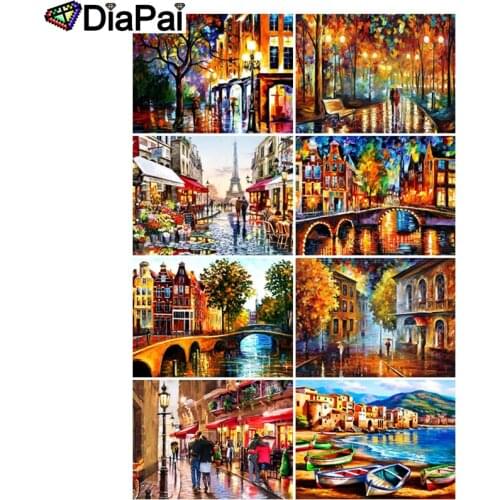 DIAPAI 5D DIY Diamond Painting 100% Full Square/Round Drill "Color tree landscape" 3D Embroidery Cross Stitch Home Decor