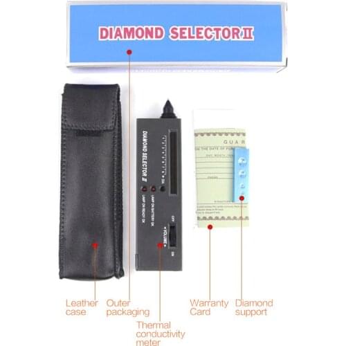 Crystal Tester Tool Thermal Conductivity Meter Drill Pen Hardness Identification Instrument Detection Diamond Authentic Jade