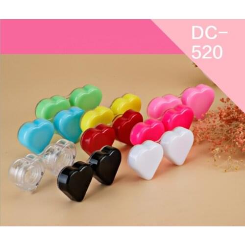 LIUSVENTINA Portable Wholesale Solid Smooth Contact Lens Case for Color Lenses Gift for Girls 20pcs/lot Random Mix Color