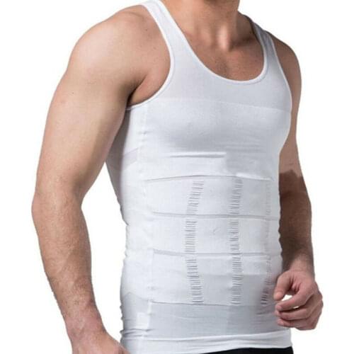 Mens Slimming Shaper Posture Vest Male Belly Abdomen For Corrector Compression Body Building Fat Burn Chest Tummy tanks