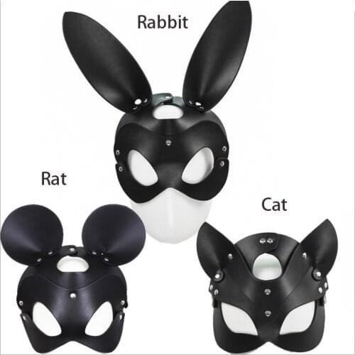 Cute Animal Mouse and Cat Ear Mask Carnival Mask Stage Show Mask Halloween Mask Christmas Party Mask