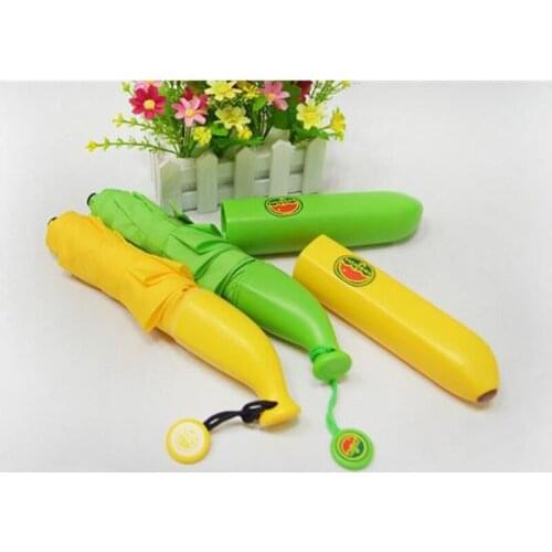 Fashion creative umbrella new exotic gift banana umbrella fruit umbrella umbrella female student princess umbrella