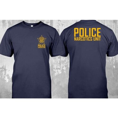 NEW Chicago Police Narcotics Unit Duty Shirt Scurity T-shirt Navy Black White 2019 Newest MenS Funny Fashion Classic Band Tees