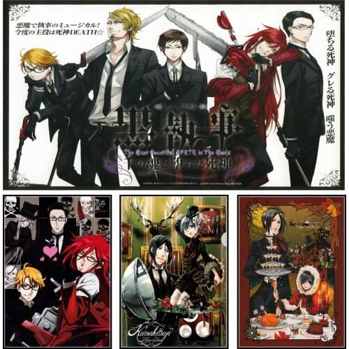 Japanese Anime Black Butler Poster WHITE Coated Paper Painting Home Wall Print Modern Art Decor Poster Wall Stickers 3
