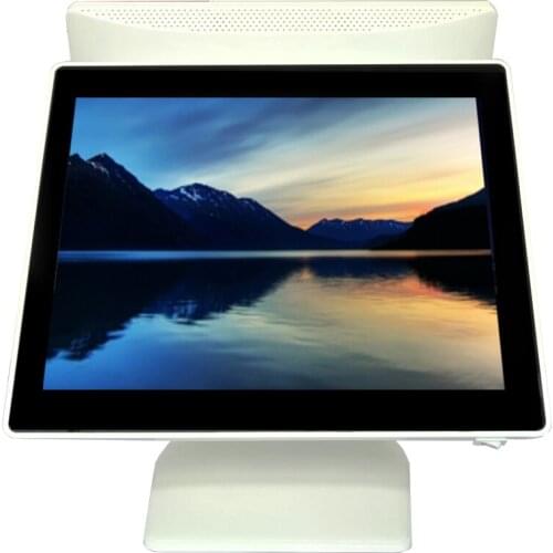 Windows pos system Dual touch screen pos all in one 8G pos terminal with large memory