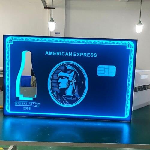 American Express Amex bottle presentations for night club carnival night