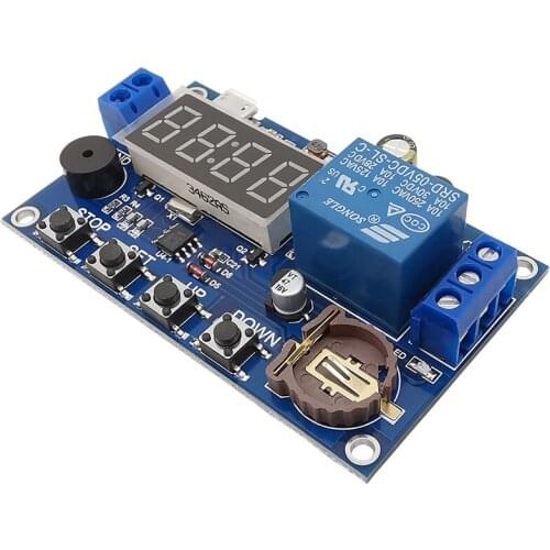 1Piece DC 5V Real-time Relay Timing Module Switch Control Clock Synchronization Time control Delay 24H Timing 5 Time Periods