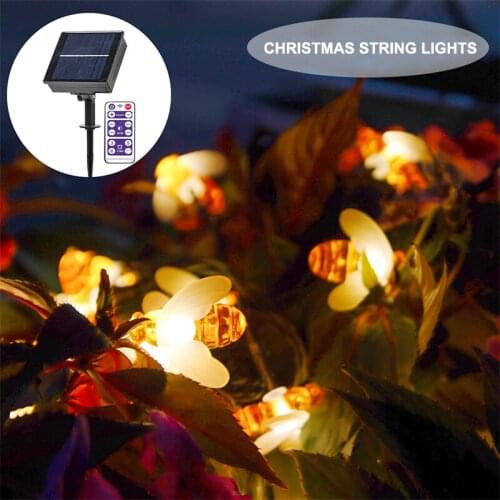 Christmas String Lights Solar LED Lamps Fairy Lights Holiday Christmas Party Decorations For Garden Home Outdoor Waterproof