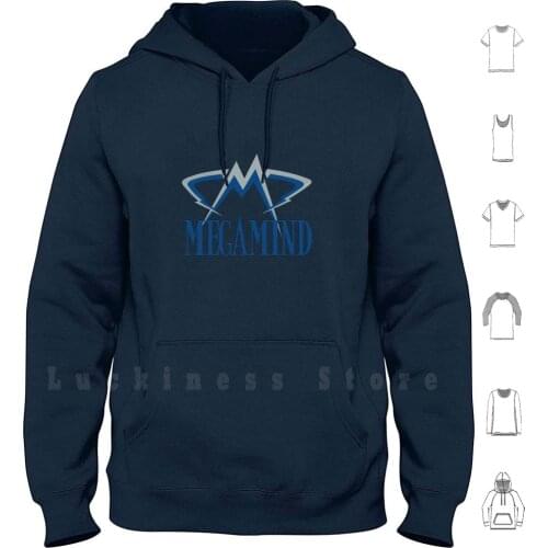 Megamind Logo Hoodies Long Sleeve Megamind Logo Movie Animation Dreamworks Fan Symbol