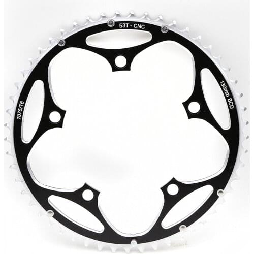 Driveline black 53T, BCD 130mm, 100g, STANDARD CHAINRING