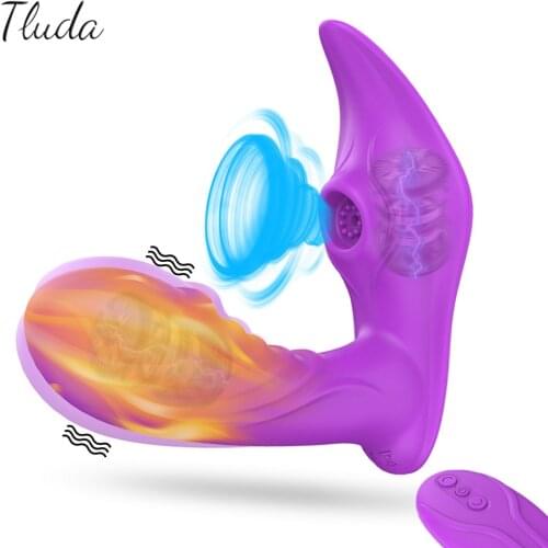 Vagina Sucking Vibrator for Women Wireless Remote Control G Spot Clit Sucker Clitoris Stimulator Dildo For Female Adults Sex Toy