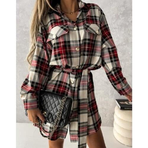 Модные платья в клетку Young Zeal China At AliExpress