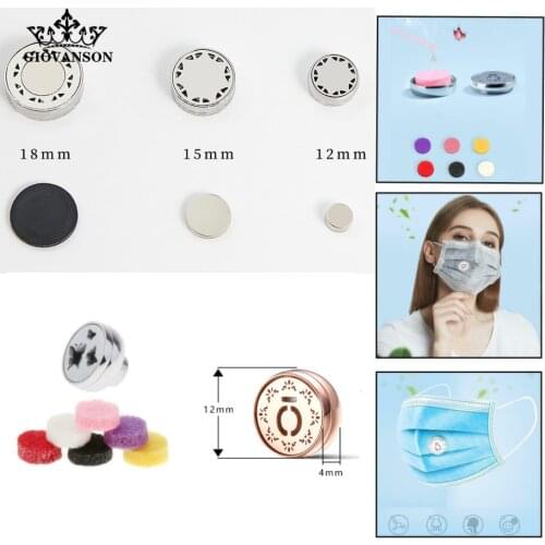 Jewelry Charms Brooch Stainless Steel Cufflink Essential Oil Diffuser Clip for Face Aromatherapy Buckle For Women Man Gift