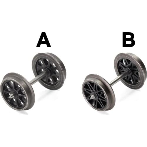 12pcs HO Scale 36'' Metal Spoked Wheels for Model Trains 1:87 Railway Accessories HP2687