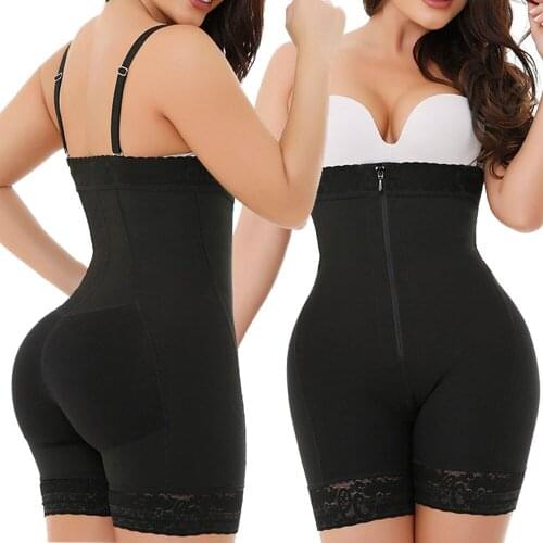 NEMOLEMON Womens Body shaper Post Liposuction Girdle Clip And Zip Bodysuit Underbust Waist Shaper Shapewear Sexy Underwear New