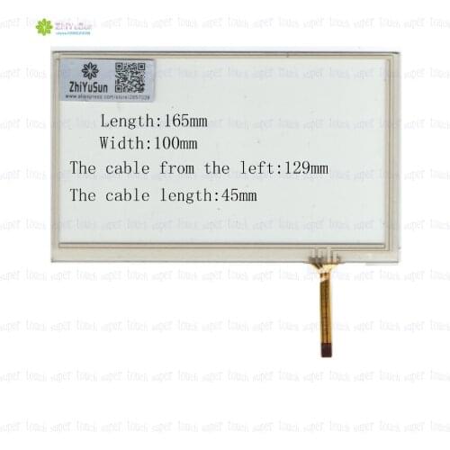ZhiYuSun KDT-5375 7Inch 165mm*100mm 4Wire Resistive TouchScreen Panel Digitizer 165*100 this is compatible