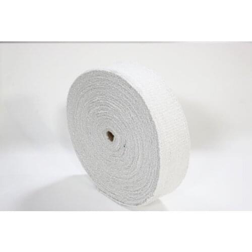 1roll 30m anti-high temperature 1260 ℃ ceramic fiber fire retardant webbing, fireproof belt band ribbon,tape.pipe insulation